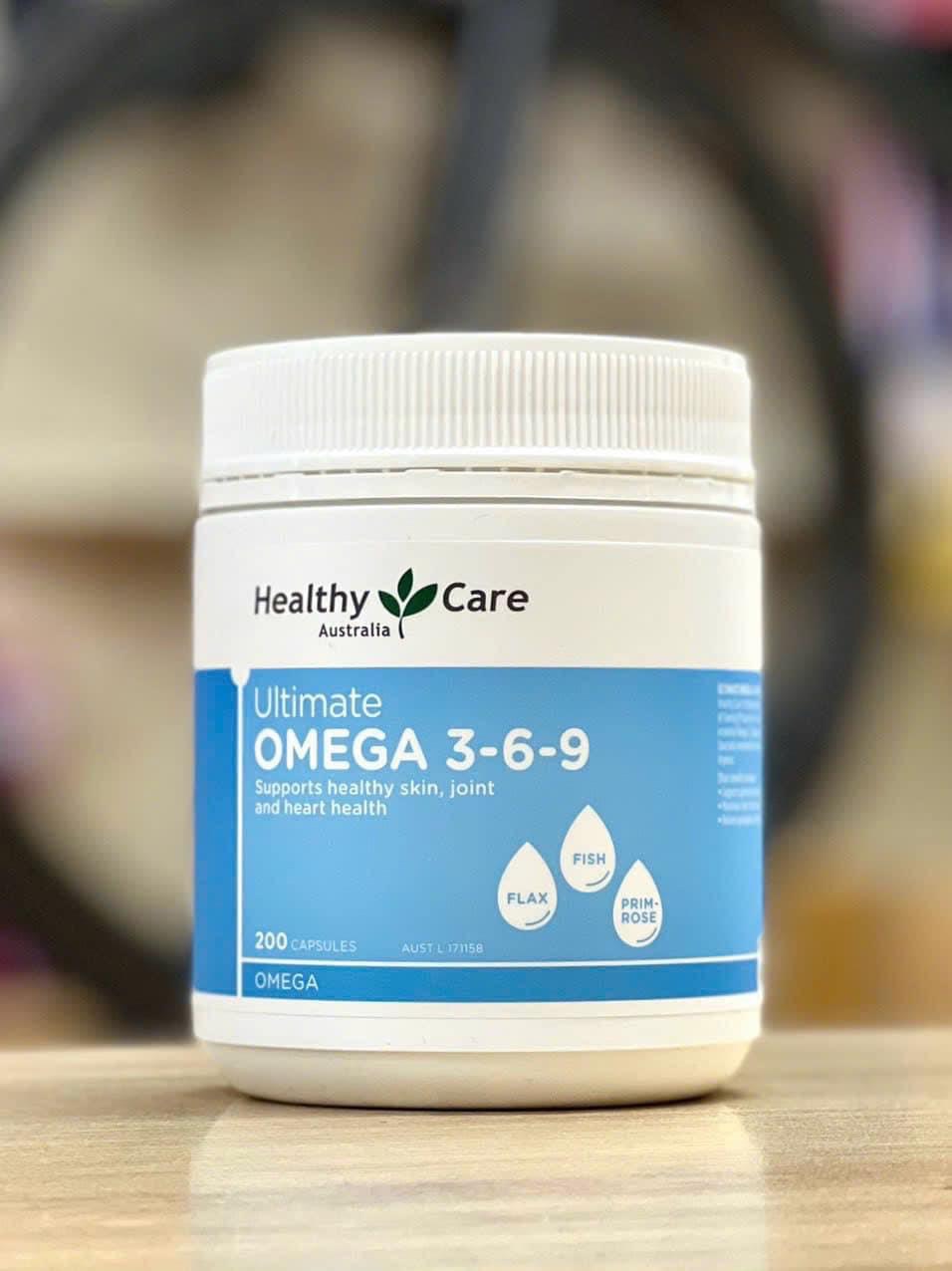 Healthy Care Omega 3-6-9 - Viên uống bổ sung Omega 3-6-9 (200 viên)